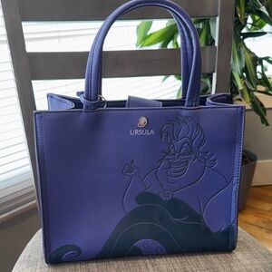 Disney Loungefly Rare Ursula Bag Purple Flotsam Jetsam